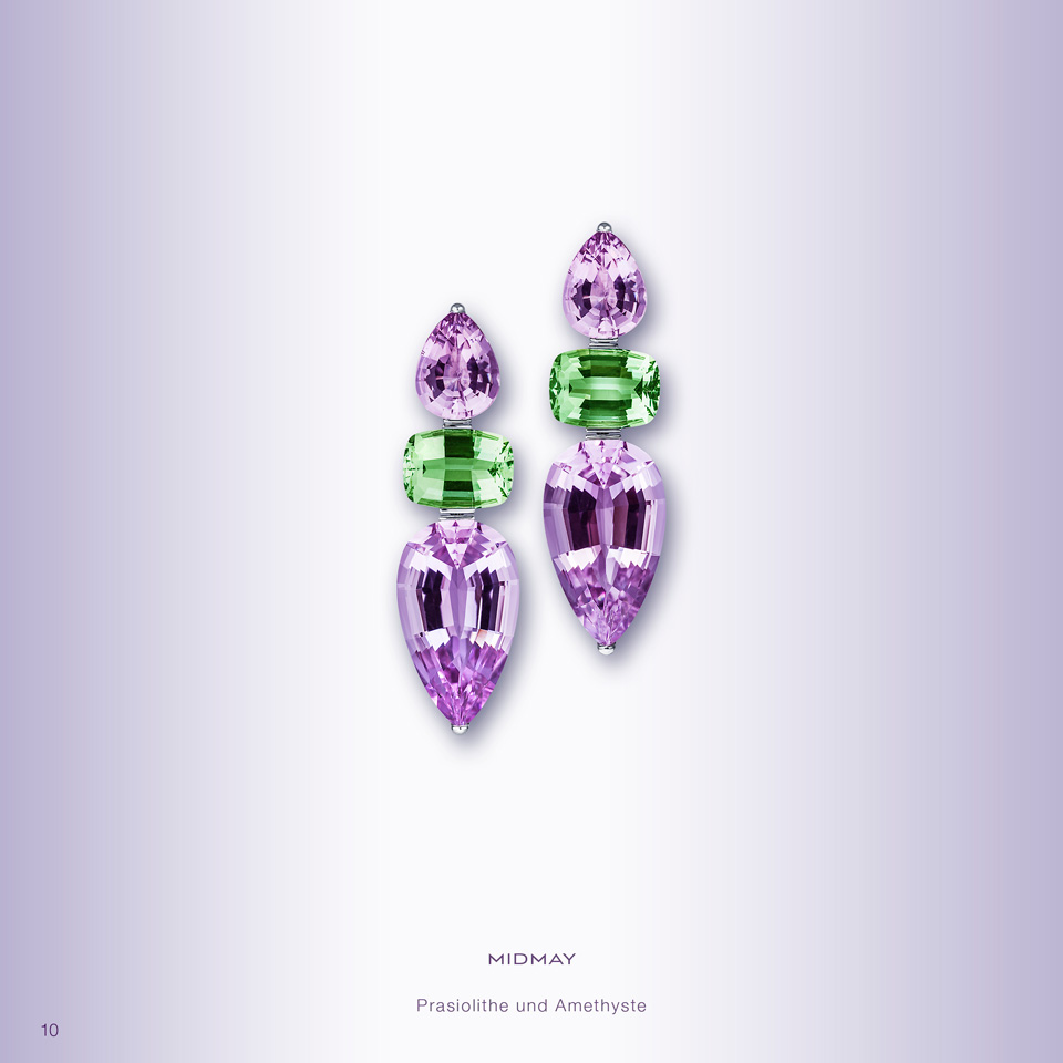 SPRING MEADOW Earrings Spring Flower Kunzite Tourmaline Earrings Kunzite Tourmaline Paraiba Tourmaline Sapphire Earring in 750/000 White Gold Gold Earrings Sapphire Earring Kunzite Tourmaline Sapphire Earring